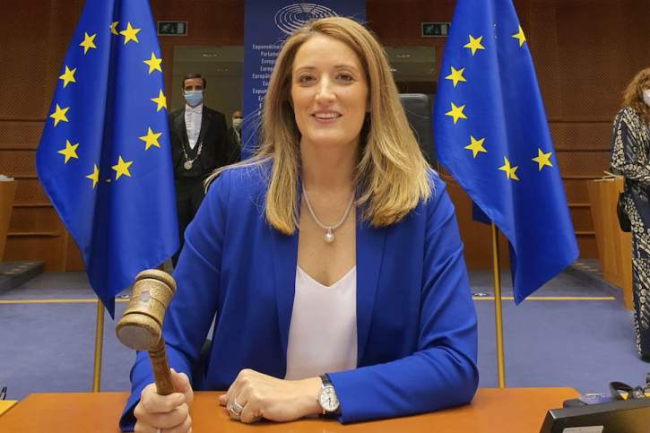 Primera mujer en 20 años nombrada nueva presidenta del Parlamento de la UE