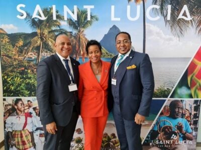 St. Lucia-Schaufenster auf der Dubai Expo