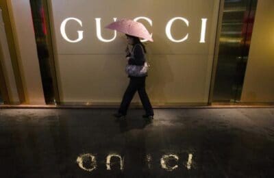 working at the gucci store