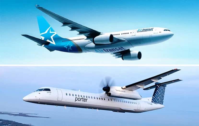 Air Transat a Porter Airlines ënnerschreiwen neie Code-Sharing Accord