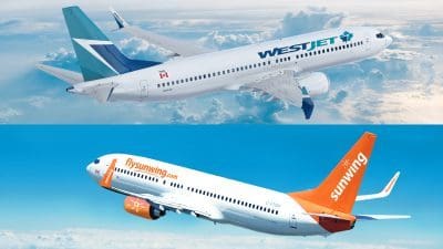 Kanaďania požiadali o ich príspevok k ponuke Sunwing spoločnosti WestJet