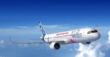 Nyt Airbus A321XLR-jetfly letter for første gang