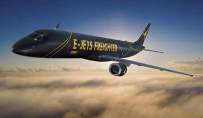 Assinado primeiro acordo de conversão de passageiros para carga de E-Jets da Embraer