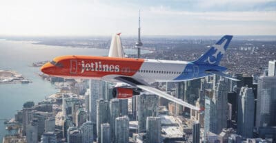 Let z New Toronto do Winnipegu na Canada Jetlines