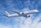 I-Ethiopian Airlines iodola iAirbus A350-1000 yokuqala yaseAfrika