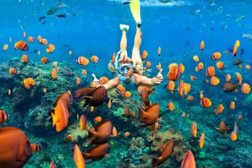 EUA estão entre os três melhores países para mergulho com snorkel no mundo