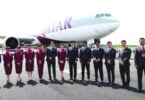 I-Qatar Airways ibuyela eFarnborough Airshow