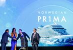 Norwegian Cruise Line christens its newest ship