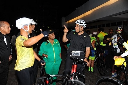 Prime Minister Holness endorses cycling in Jamaica