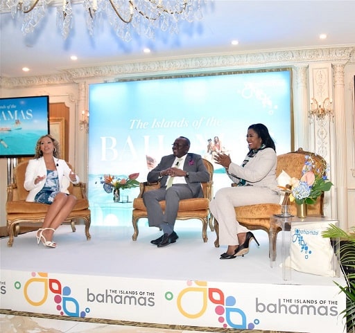 3 Bahamas interview taking place on stage | eTurboNews | eTN