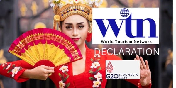 , World Tourism Network Deklaratsioon G20 Balil toimuvaks tippkohtumiseks, eTurboNews | eTN