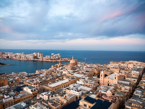 1 Pogled iz zraka na glavni grad Malte, Vallettu, slika ljubaznošću Malte Tourism Authority | eTurboNews | eTN