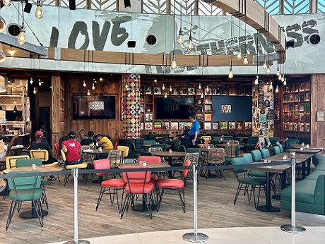 Bob Marley (One Love) restaurant at Sangster International Airport in Montego Bay, Jamaica - image courtesy of Jamaica Tourist Board
