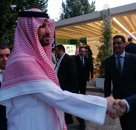 HE The Anbassador of Saudi Arabia Rome, Faisal Bin Sattam Abdulaziz Al Saud - aworan iteriba ti M.Masciullo