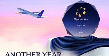 SAUDIA Apex Award - immaġni b'korteżija ta' SAUDIA