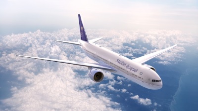 沙特航空飞机 - 图片由沙特航空提供