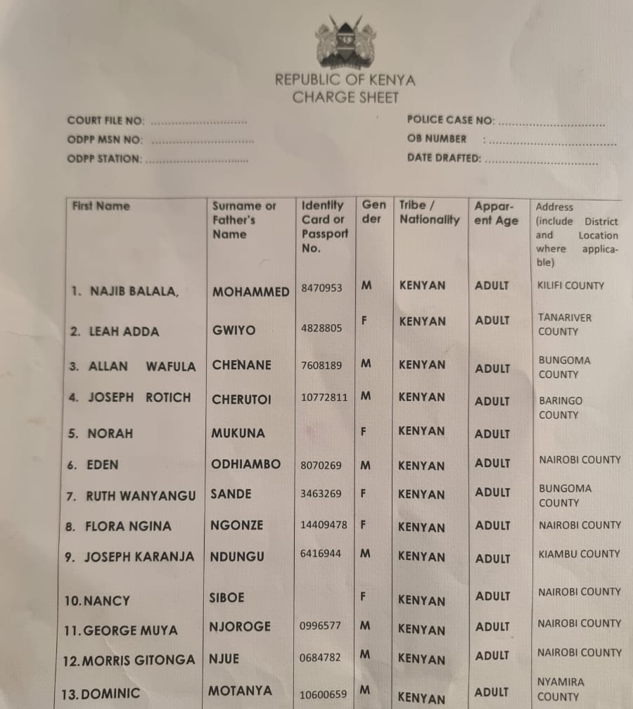Indictment Balala