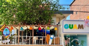 Street view of the “Color of Guam” pop-up in Seongsu-dong, Seoul. - image courtesy of GVB