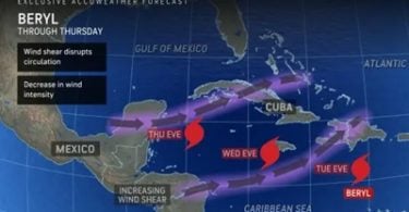 HURRICANE BERYL image courtesy of accuweather | eTurboNews | eTN