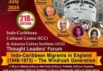 The Windrush Generation: Indo-Caribbean Migrants in England (1948-1973)