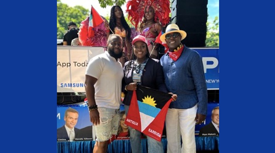 L-R - Devin Joseph - Yachting Business Development Manager, Arah Robins - Marketing Communications Executive, Dean Fenton - Director of Tourism, USA – image courtesy of Antigua and Barbuda Tourism Authority