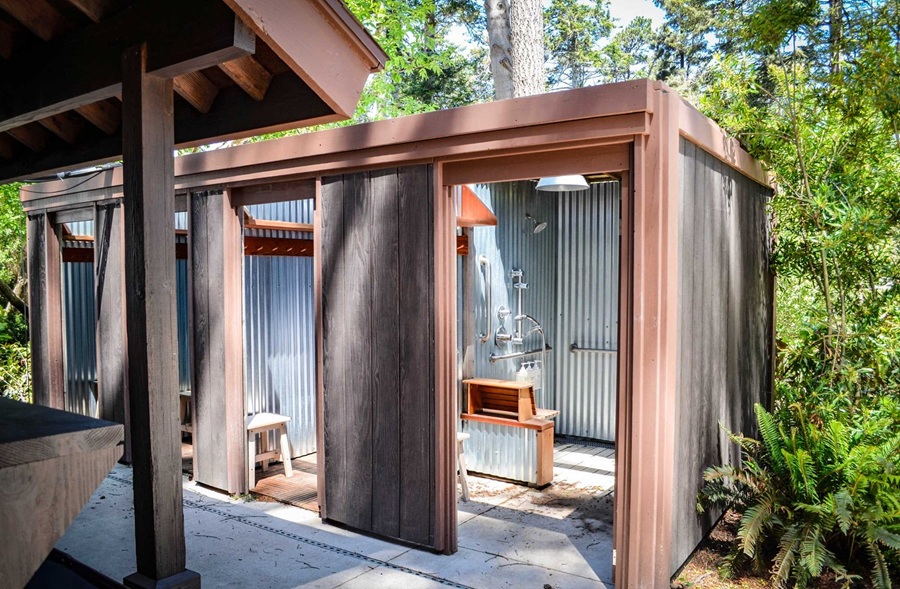 Mendocino Grove Celebrates a Decade of Glamping Bliss 2 Travel, Tourism & Lifestyle Trends redwood shower | eTurboNews | eTN