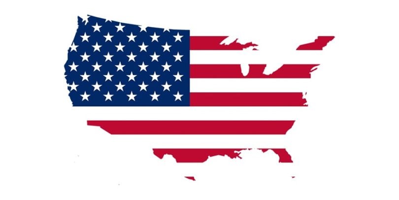 Carte du drapeau des États-Unis - Image reproduite avec l'aimable autorisation de Kjrstie de Pixabay