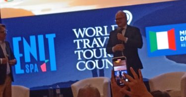 The mayor of Rome Mr. at the prsentation of WTTC Rome | eTurboNews | eTN